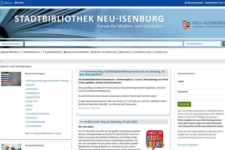 Online-Katalog Stadtbibliothek Neu-Isenburg