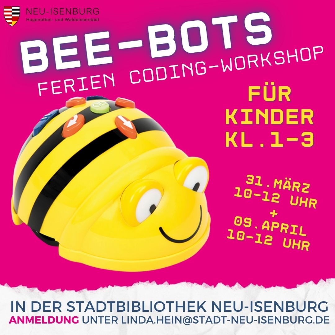 Cover Bee-Bots Ferien Coding Workshop