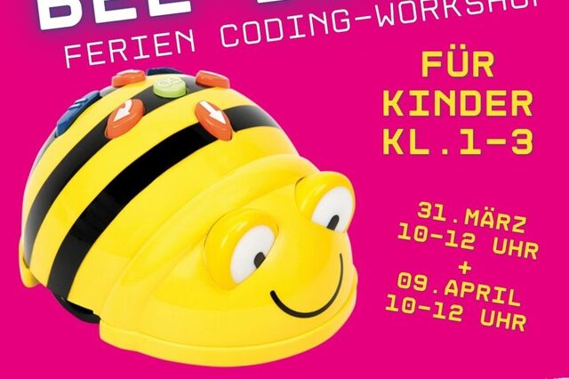 Cover Bee-Bots Ferien Coding Workshop