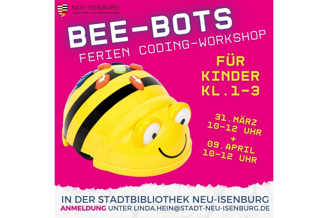Cover Bee-Bots Ferien Coding Workshop