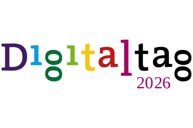 Schriftzug in bunten Farben Digitaltag 2026