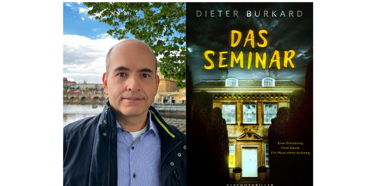 Porträt Dieter Burkhard , Buchcover "das Seminar"