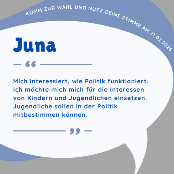Kurzvorstellung Juna Bewerbung Jugendforum