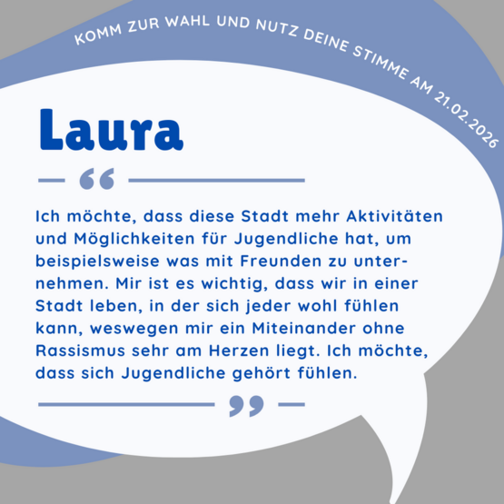 Kurzvorstellung Laura Bewerbung Jugendforum