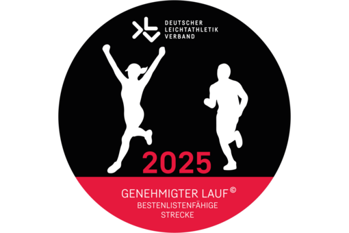 Logo Deutscher Leichtathletik Verband 2025 Genehmigter Lauf