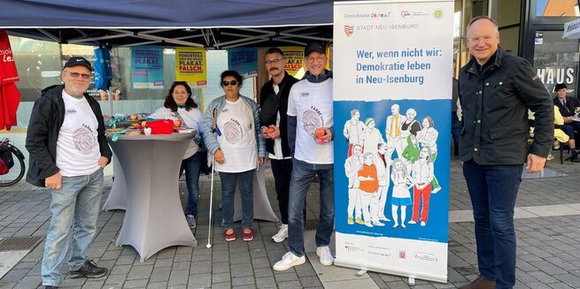 Demokratie leben auf dem Wochenmarkt