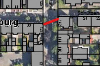 Luftbild der Waldstraße