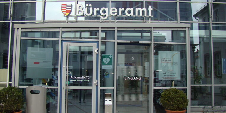 Eingangsbereich Bürgeramt Schulgasse 1