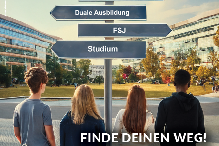 Flyer zur 30. Berufsinfobörse in der Hugenottenhalle am 11. September