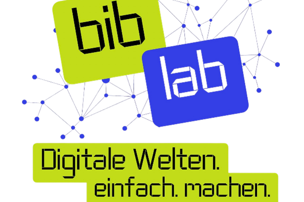 Logo Digitale Welten einfach machen / Stadtbibliothek