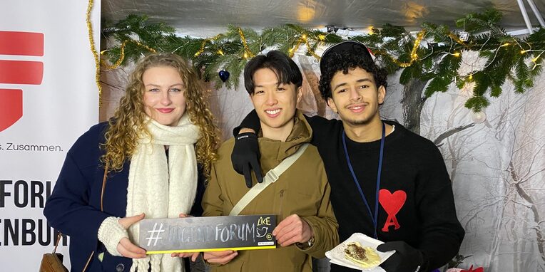 v.l.n.r. Amory Stärkel, Katsumi Cedric Kobayashi und Ayoub El Mouden