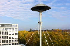 Sirene auf Dach des Rathauses