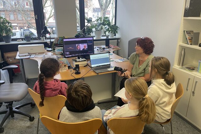 Bücher Podcast AG in der Stadtbibliothek