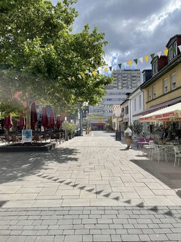Blick in die Fußgängerzone