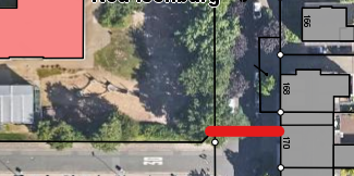 Vollsperrung zwischen Gartenstraße und Georg-Büchner-Straße ab 08. Juli (rote Kennzeichnung)
