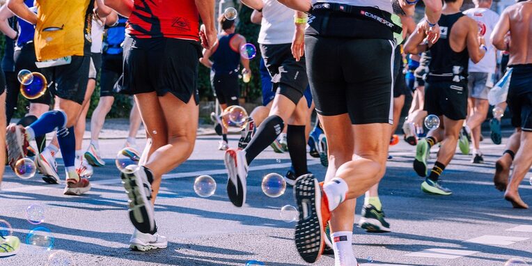 Teilnehmer bei Laufmarathon