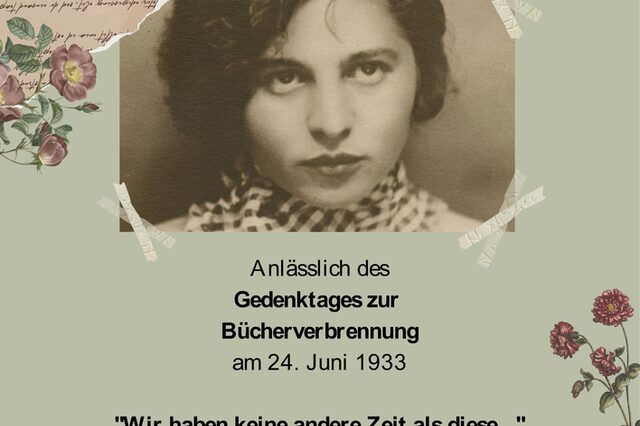 Plakat zur Veranstaltung Bücherverbrennung
