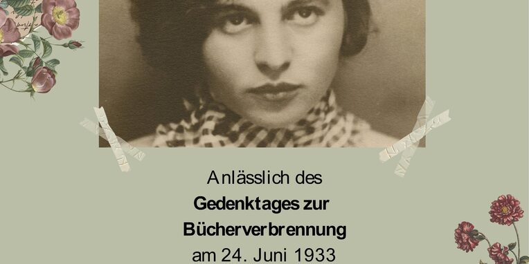 Plakat zur Veranstaltung Bücherverbrennung