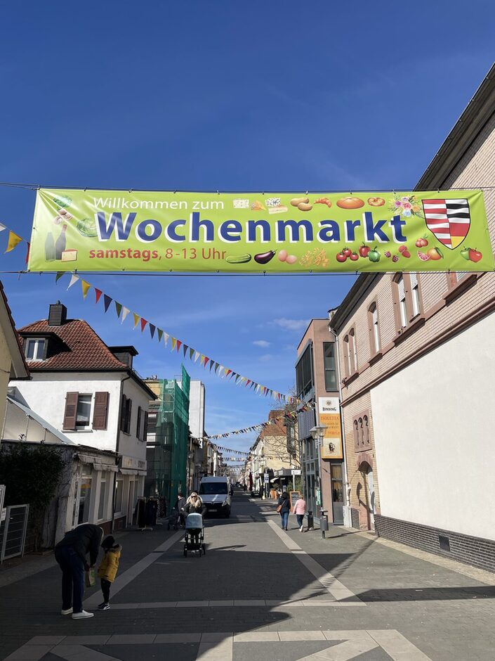 Blick in die Fußgängerzone