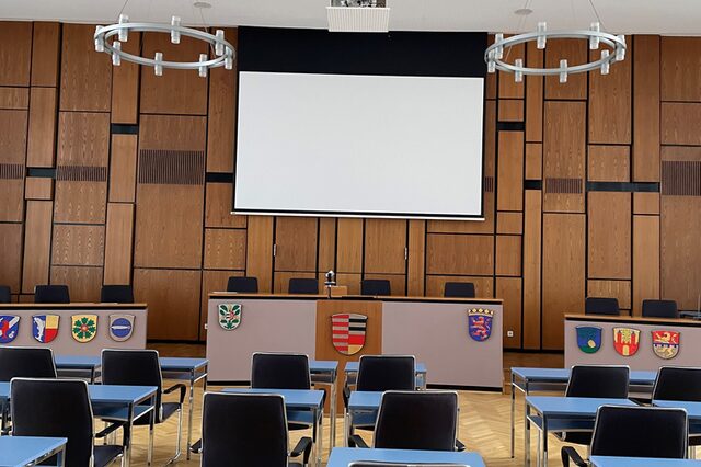 Plenarsaal im Rathaus Neu-Isenburg