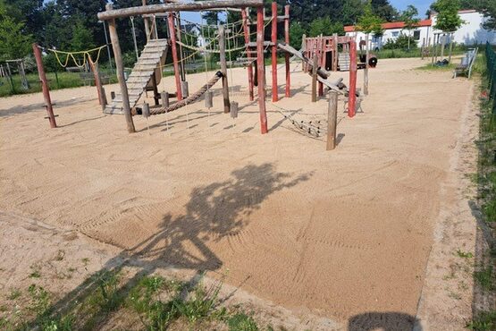 Spielplatz Birkengewann nach der Auffüllung