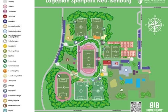 Lageplan Sportpark Neu-Isenburg