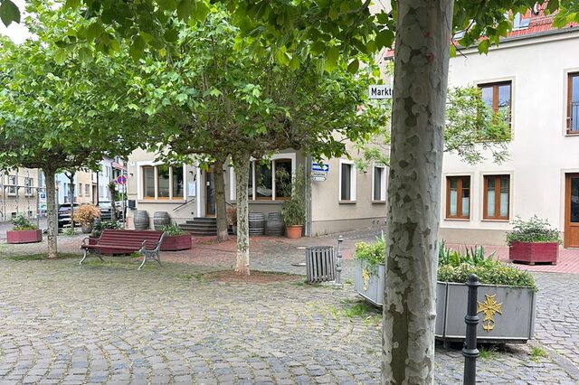Blick auf den Marktplatz in Neu-Isenburg