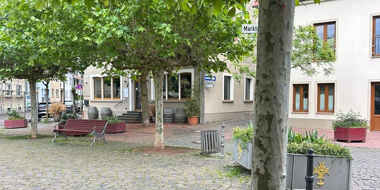 Blick auf den Marktplatz in Neu-Isenburg