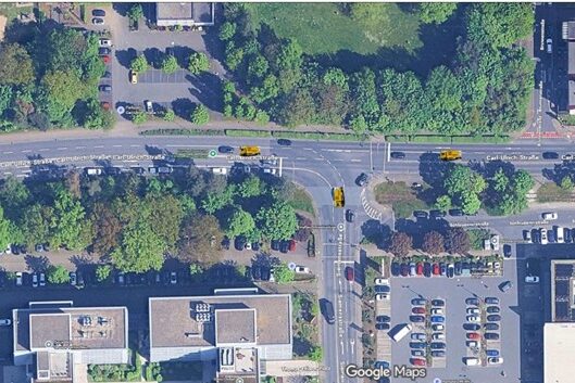 Kreuzungsbereich Carl Ulrich Straße und Siemensstraße