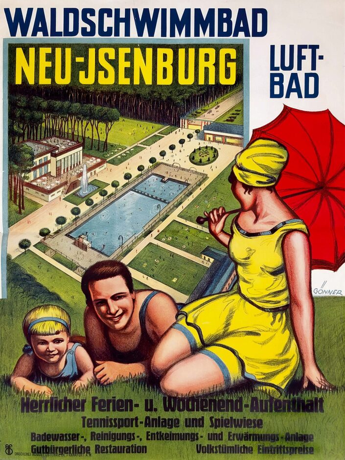 Waldschwimmbad Neu-Isenburg Plakat