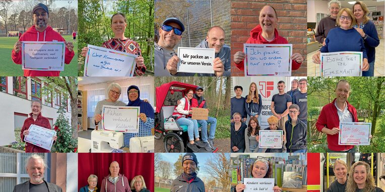Plakat Gesichter des Ehrenamtes in Neu-Isenburg