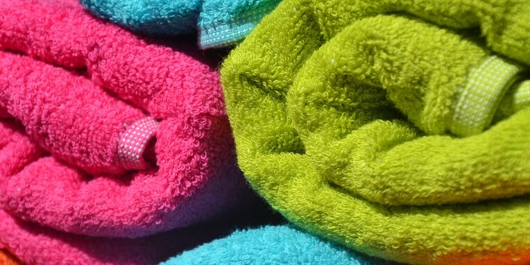 bunte Handtücher