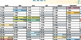 Interkultureller Kalender 2027