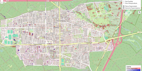 Starkregengefahrenkarte für Neu-Isenburg