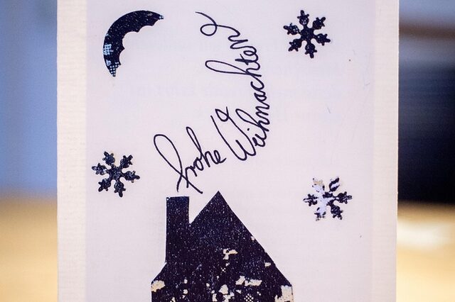 Karte, Weihnachtskarte, Grußkarte