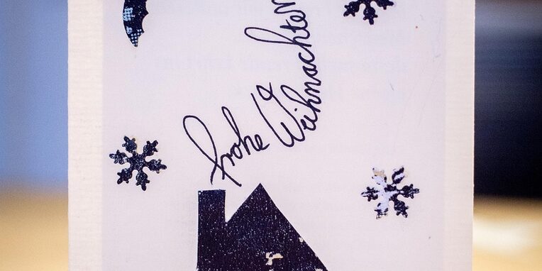 Karte, Weihnachtskarte, Grußkarte