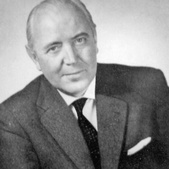 Porträtfoto von Alexander Weber aus der Zeit der Fertigstellung des ersten Bauabschnitts von Gravenbruch 1962