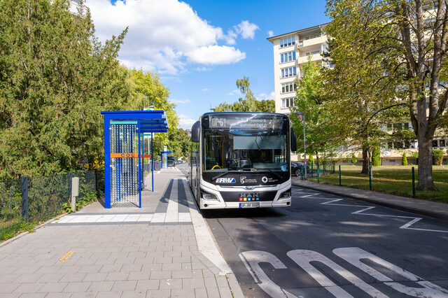 Umbau der Bushaltestelle in Gravenbruch