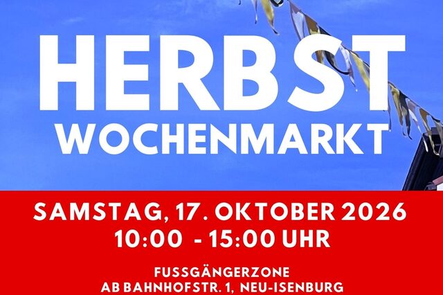 Flyer Herbstwochenmarkt