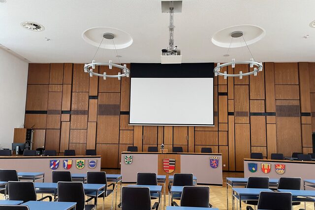 Plenarsaal im Rathaus Neu-Isenburg