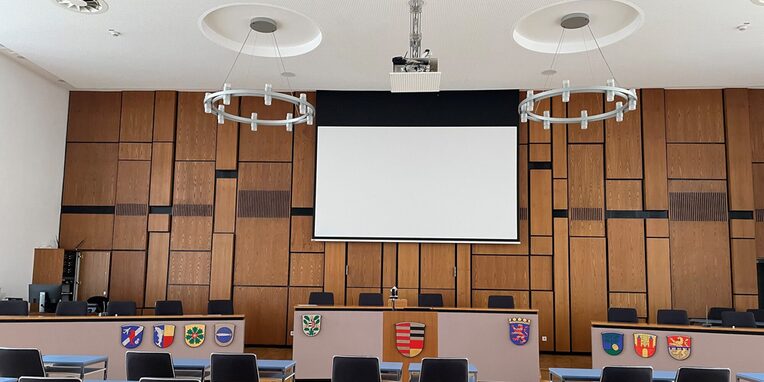 Plenarsaal im Rathaus Neu-Isenburg