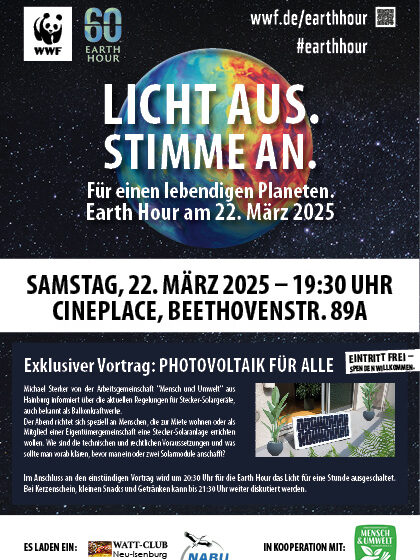 Plakat zur Earth Hour