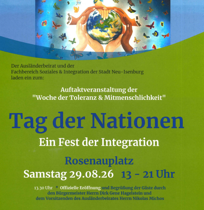Plakat Tag der Nationen - Ein Fest der Integration