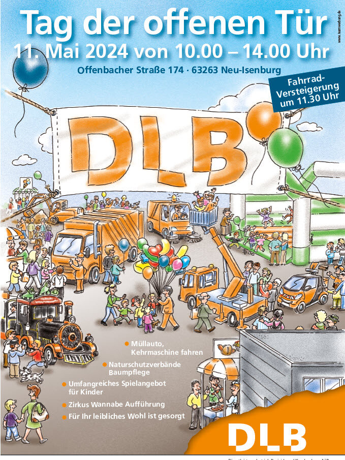 Plakat zum Tag der offenen Tür am 11. Mai 2024