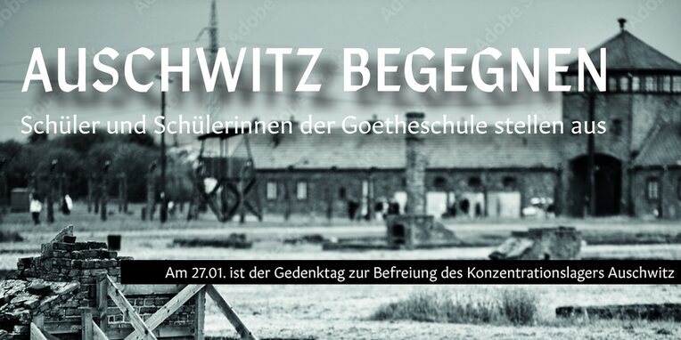 Flyer Ausstellung Auschwitz begegnen