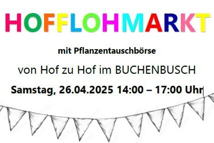 Ankündigung Hofflohmarkt